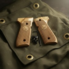 Beretta 92FS 92/96 Tactical Wood Grips Checkered Rosewood EDC Field Upgrade