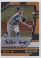 2020 Panini Prizm Draft Picks Neon Orange 19/20 Justin Lange #PDP34 Auto 0ud4
