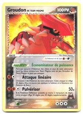 Carte Pokémon Groudon de Team Magma 9/95 EX Team Magma vs Team Aqua VF FR