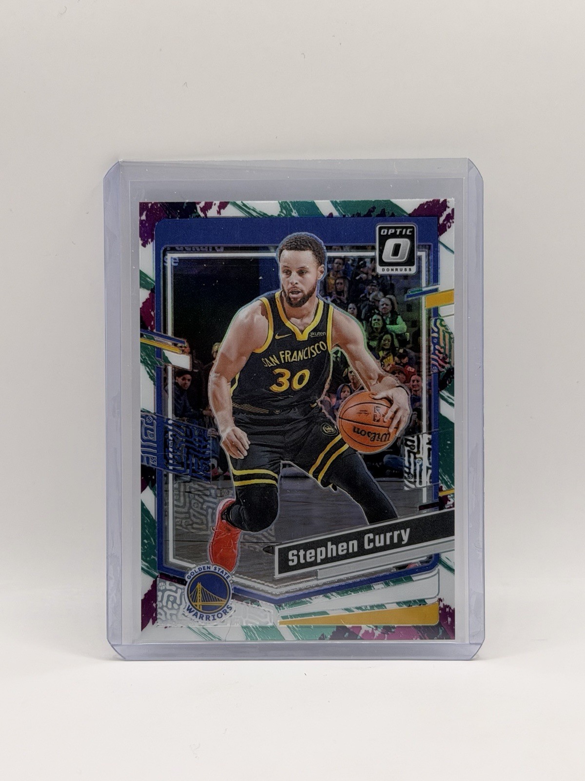 2023-24 Panini Donruss Optic Stephen Curry Jazz Prizm #198 Golden State Warriors