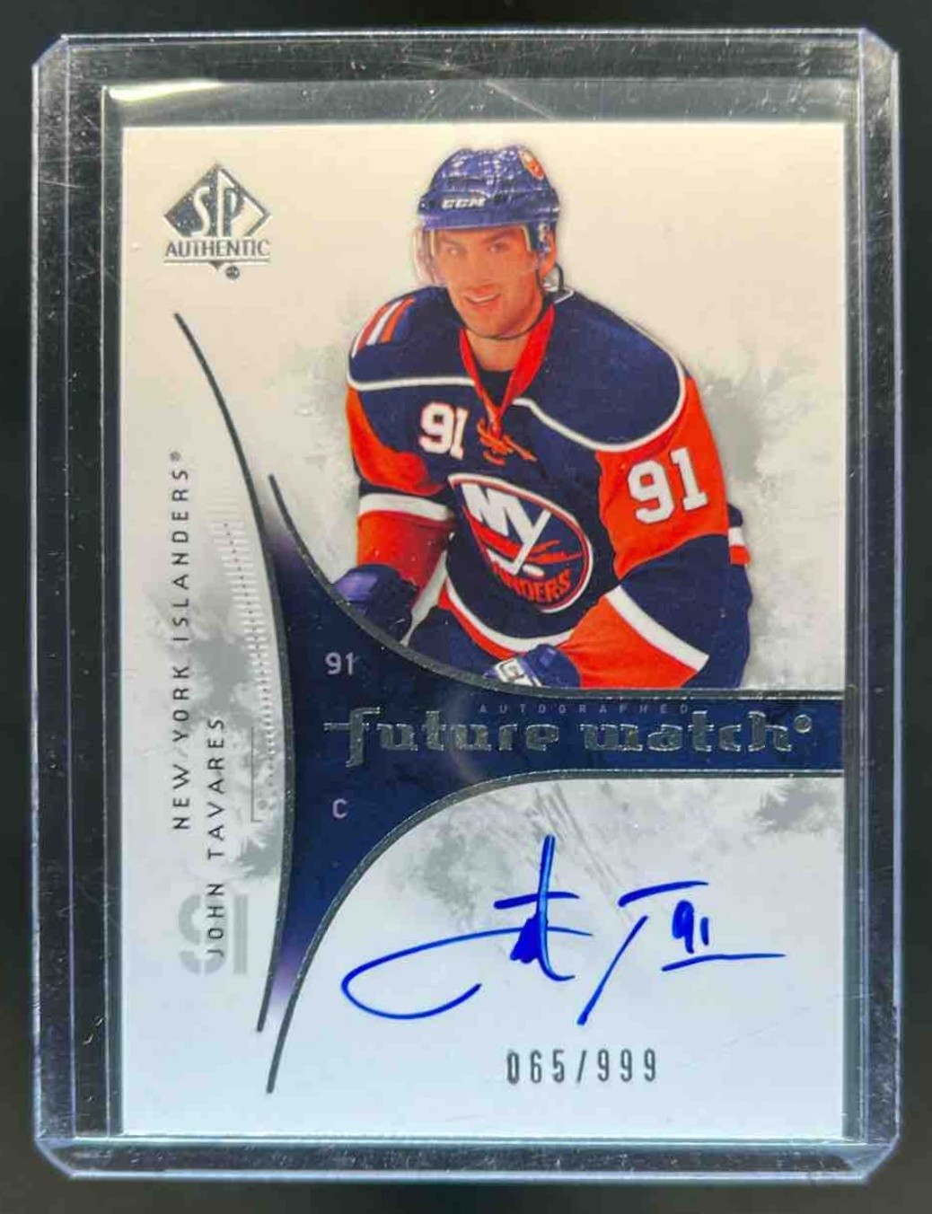 2009-10 SP Authentic John Tavares Auto RC Future Watch #/999 Islanders