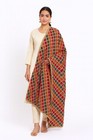 Traditional Punjabi Phulkari Dupatta Hand Embroidered Multicolor Gota Lace