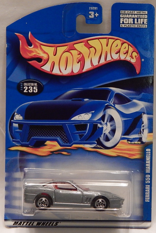 Ferrari 550 Maranello Italian Sports Car Hot Wheels 2000-235 Mainline Retired