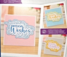 Crafters Companion Interchangeable Ornate Swirls Die Sentiment Gemini Expression