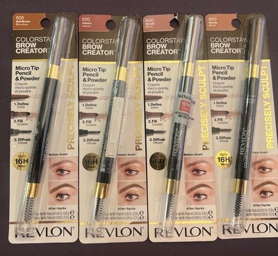 (4) Revlon Colorstay Brow Creator~Mixed Shades~ Blonde/Auburn/Soft Brown~New