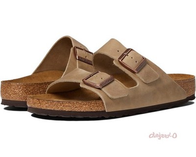 Birkenstock Arizona Tobacco Oiled Leather Soft Footbed Sandals Unisex EU 37-45