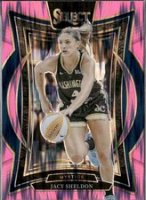 2025 Panini Select WNBA #73 Jacy Sheldon Pink Flash Prizms