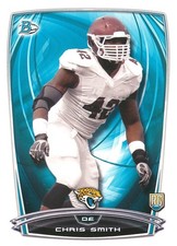 BOWMAN Chris Smith RC RAIDERS TEXANS BROWNS BENGALS JAGUARS Arkansas RAZORBACKS