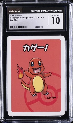 2019 POKEMON PLAYING CARDS OLD MAID CHARMANDER CGC 10 GEM MINT
