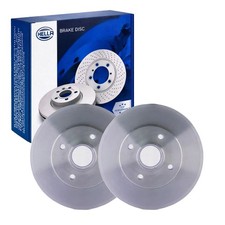 2x HELLA PAGID BREMSSCHEIBEN Ø238mm HINTEN passend für RENAULT CLIO THALIA 52817