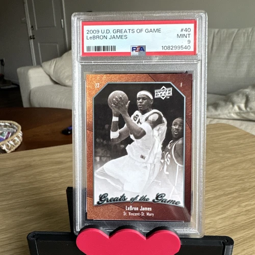 LEBRON JAMES ~ 2009-10 UD Greats of the Game Basketball Card #40 ~ PSA 9 MINT