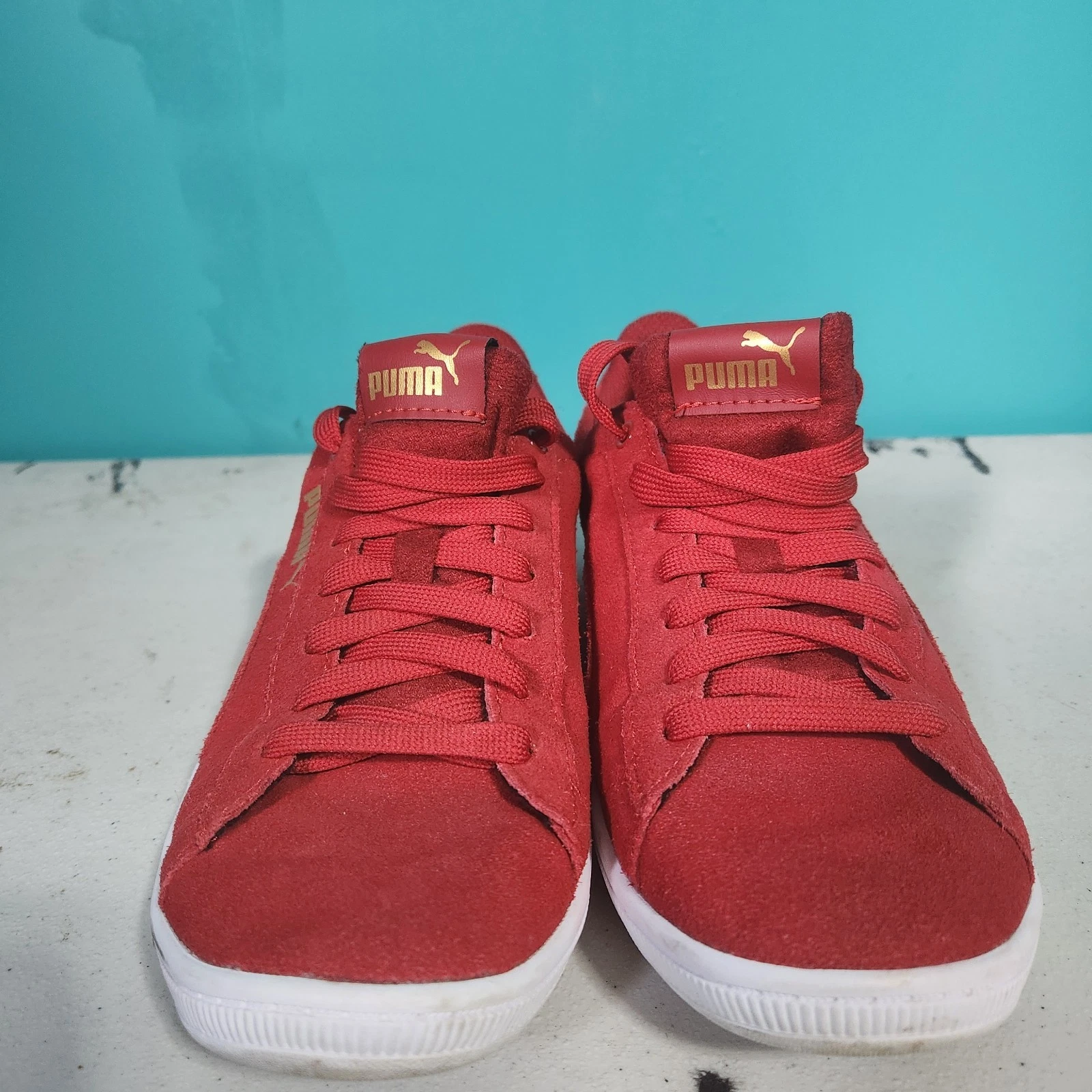 Puma Sneakers Donna Vikky Colore Rosso Dalia Scamosciato Donna 8