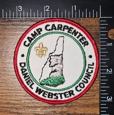 Daniel Webster Council New Hampshire NH State Camp Carpenter BSA Patch