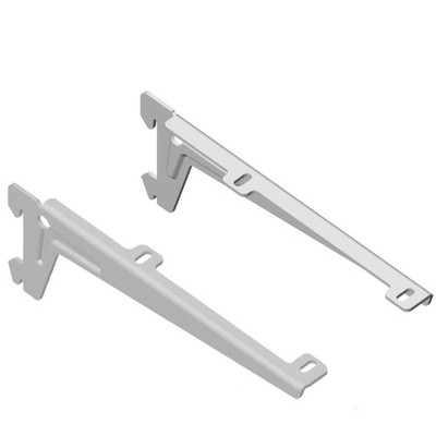 10300-00026= Winkelträger Li+Re T 230 mm weiß RA 50 Element System Konsole