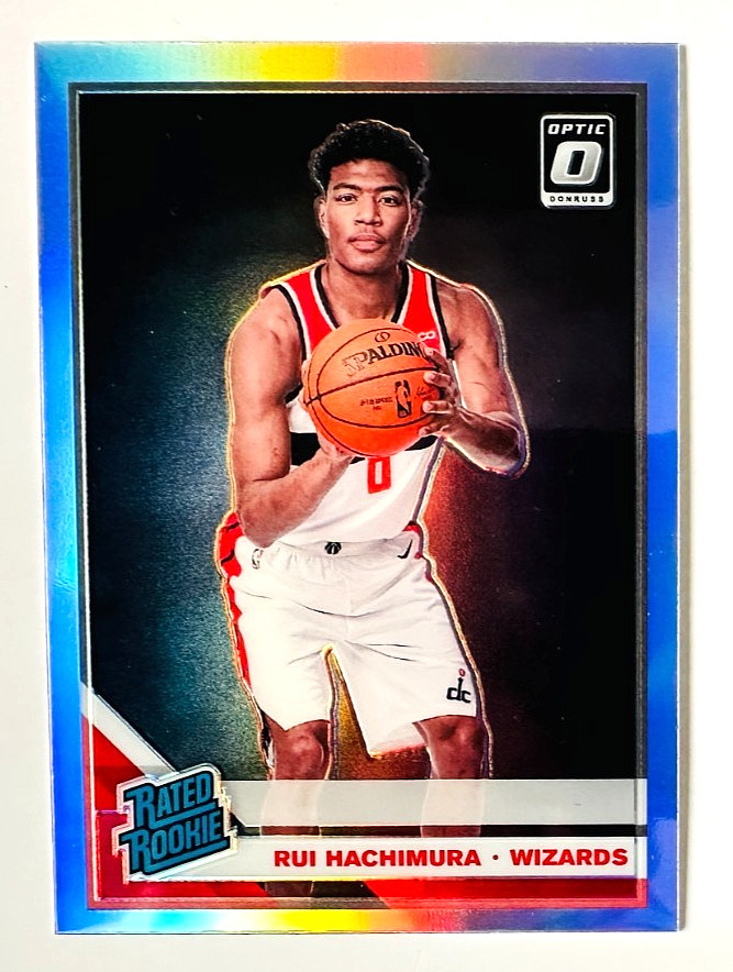 2019-20 Donruss Optic Rui Hachimura SILVER Prizm RC #188 Wizards Rated Rookie!