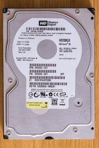 SATA Hard Drive 3.5" Western Digital Caviar Caviar SE WD2000JS 200GB - Working