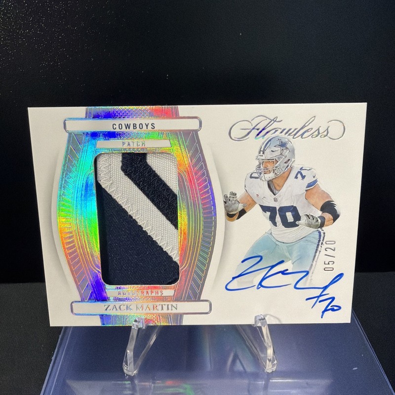 Panini Flawless 2024 Zack Martin Cowboys Patch Auto Silver #PA-ZMN /20