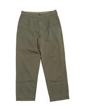 AYR The Metropolitan Green Pleated Chino Pants Womens 6 Cropped Twill 30x26.5