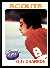 1975-76 Topps Guy Charron #32 - Kansas City Scouts