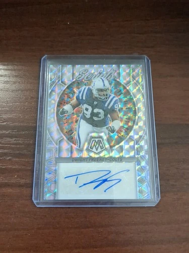 2023 Panini Mosaic - Scripts #S29 Dwight Freeney (AU) Colts