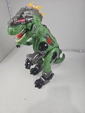 Adventure Force Ultra 14" Exosaur Walking Robotic Dinosaur Green   Works 