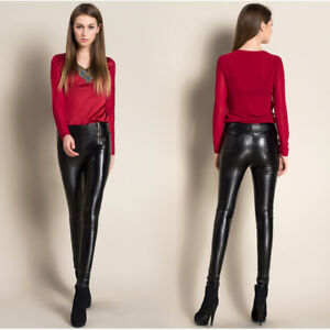 women's genuine leather pants