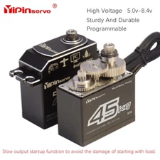 45kg Brushless HV High Torque Metal Gear Digital Servo for 1/8 1/10 RC Car Boat