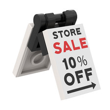 Store Sale Sign Stand - Custom Printed 2 x 3 Tile