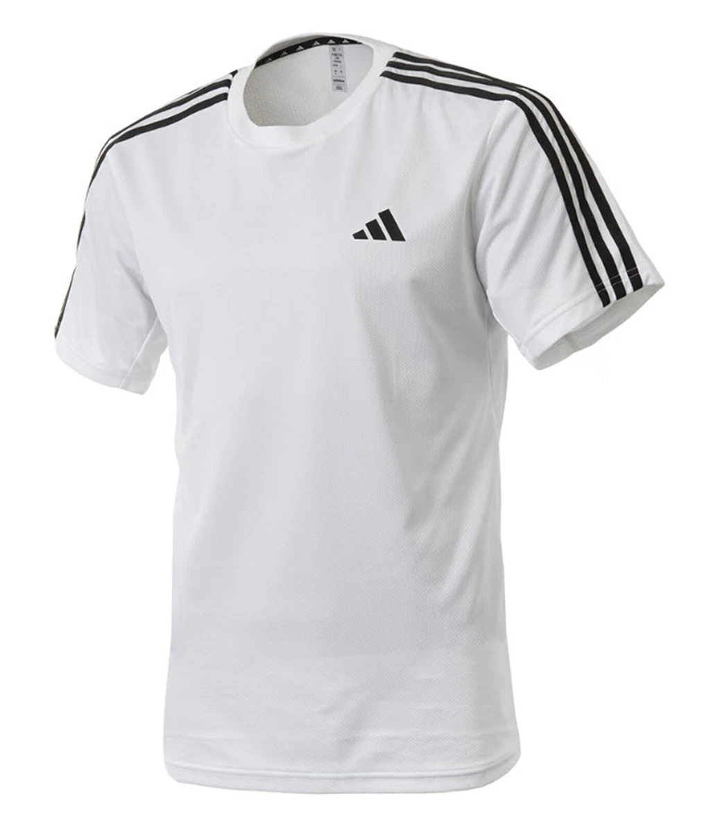 Adidas Men Essentials Base 3S Shirts White T-Shirt Casual Tee Top Jersey  IB8151 | eBay | Sport-T-Shirts