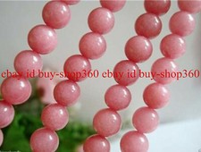 Natural 8mm Pink Morganite Round Gemstone Loose Beads 15'' AAA