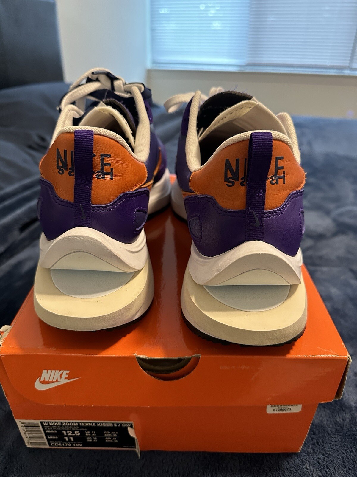 SACAI X NIKE Taglia 11 Nike sacai x VaporWaffle iris scuro