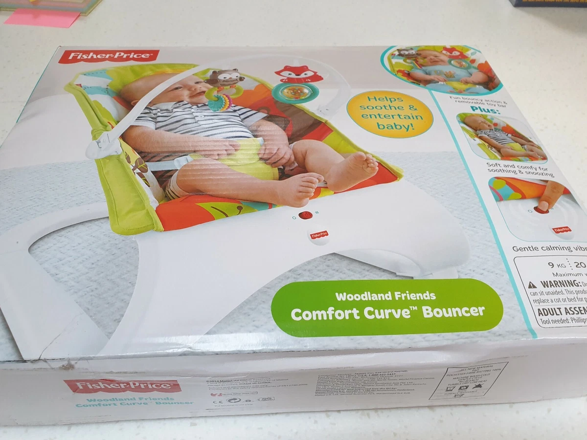 Fisher Price Woodland Friends Comfort Curve Bouncer Brand New