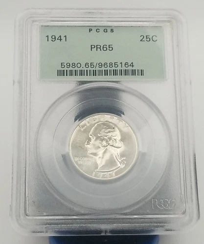 1941-P Washington Quarter PCGS PR65 #3069