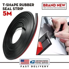 16.5Ft For Honda T Shape Rubber Car Seal Weather Strip Door Edge Moulding Trim