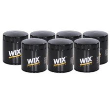 Wix Set of 7 Engine Oil Filters (Spin-On) For Buick Cady Jeep Rover Oldsmobile