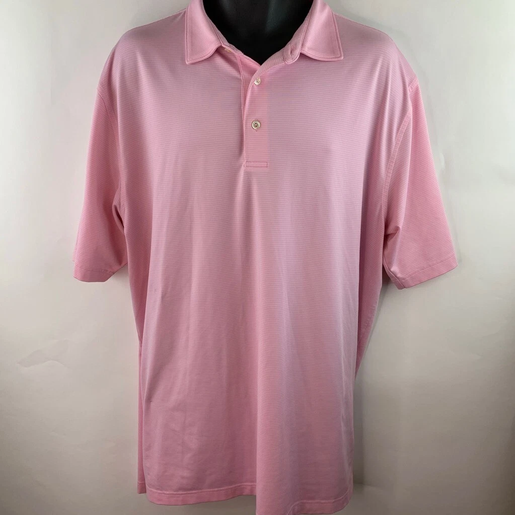 peter millar pink golf shirt