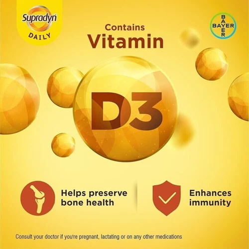 BAYER Supradyn Daily Multivitamin Tablets with Minerals For Men & Women - Picture 6 of 8
