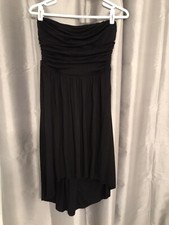 Express Black Strapless High Low Dress Sz 6 New W/O Tags