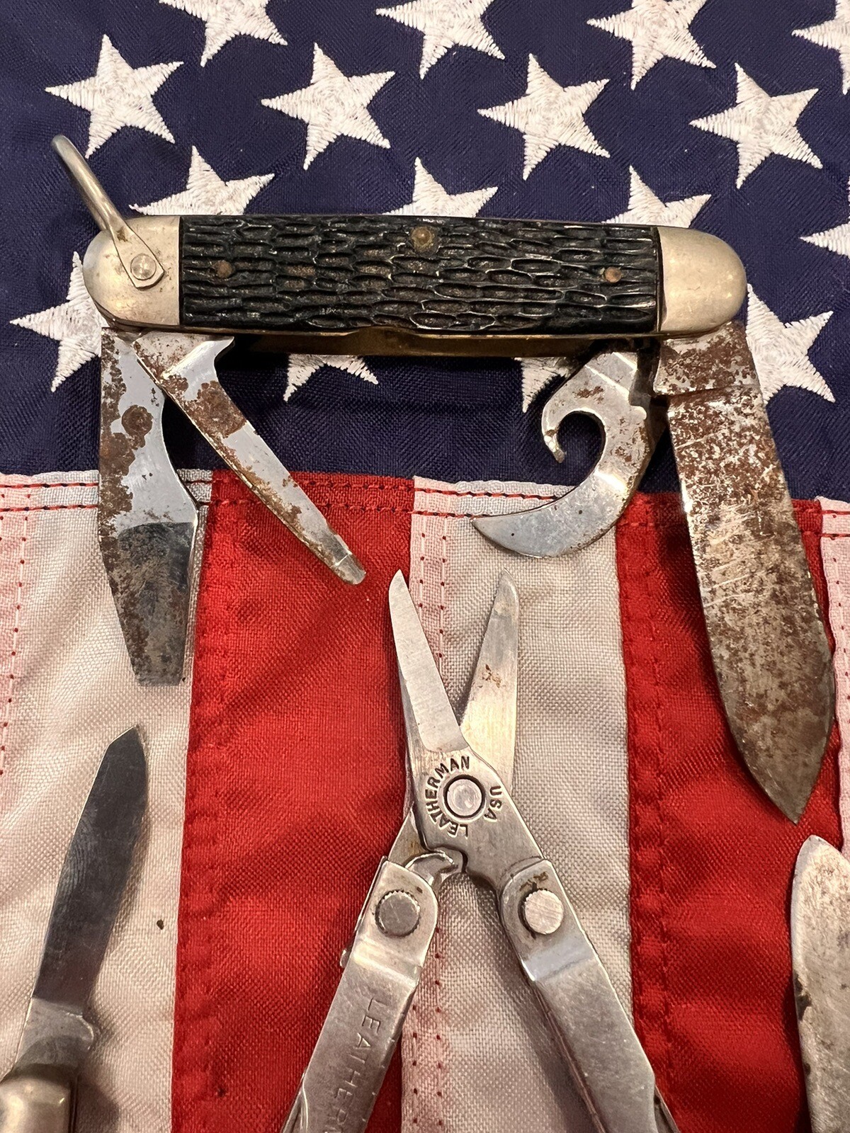 Knife Lot Llbean Buck Crkt Kamp King ————— And More eBay