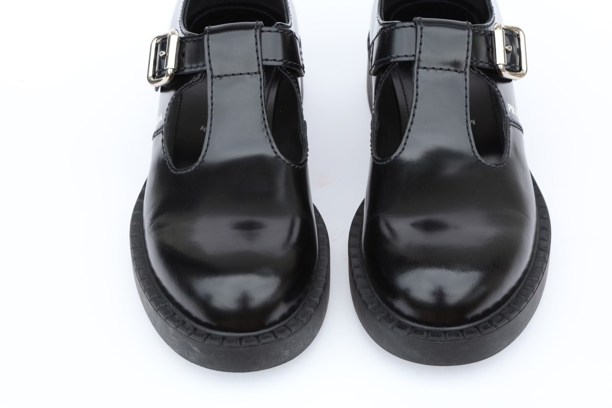 Prada Mary Jane Buckle Platform Mens Loafers Size US 7/UK 6 