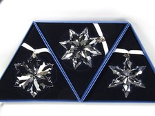 SWAROVSKI LARGE CHRISTMAS ORNAMENT SET 2013-2014-2015 NIB