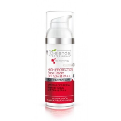BIELENDA PROFESSIONAL POST TREATMENT CARE HIGH PROTECTION FACE CREAM SPF50+