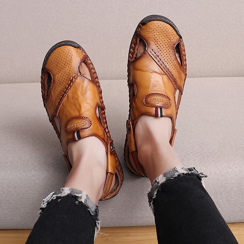 PANTOFOLA D’ORO Sandali uomo pelle scarpe acqua casual pescatore spiaggia ciabatte estate guida