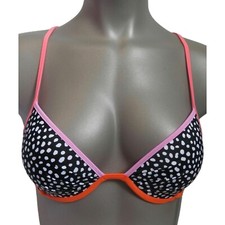 Victoria's Secret Pebble Dot Fabulous Swim Top 34DD