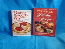 Cooking Without Fat Fat- By Mateljan, George & Fat-Free Holiday by Sandra Woodru