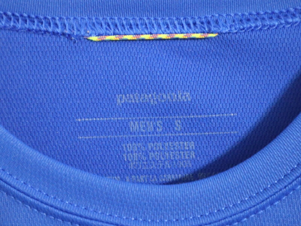 Patagonia Shirt Men Small Blue Short Sleeve Crew Slim Fit Performance Athleisure - Image 3 of 4