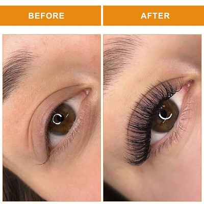 B&Q Premade Fans Eyelash Extensions, 3D 0.10C-9 mm, Pointed Curl, Lightweight
