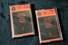 Placido Domingo Sings Grand Opera Two Cassette Tape Set EMI