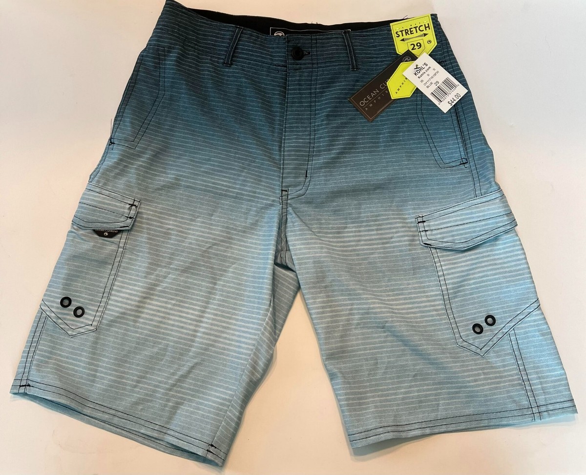 Ocean Current Cargo Shorts Mens 29 Surfing Hiking Fishing Swim Shorts