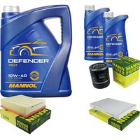 MANN-FILTER Inspektionspaket 7L Mannol Defender 10W-40 FüR Audi A6 2.4 2.8